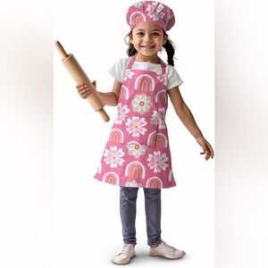 Vita Elegante Kids Baking and Craft Apron Set with Hat